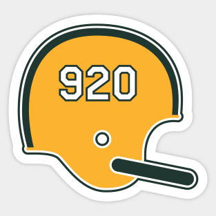 Green Bay Packers 920 Helmet Sticker